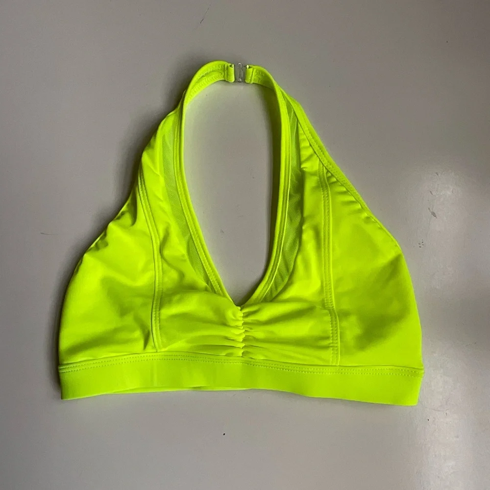 LA Designs Yellow Neon Halter Bralette